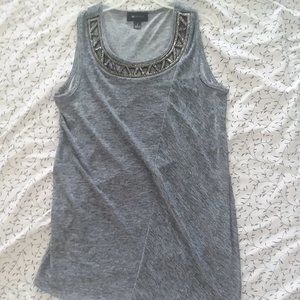Gray Cut-out Tank Top